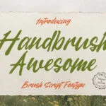Handbrush Awesome Font