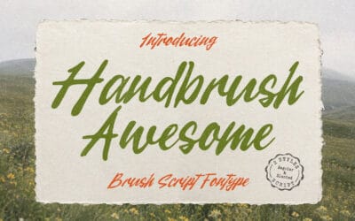 Handbrush Awesome Font