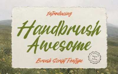 Handbrush Awesome Font