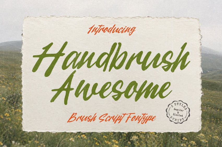 Handbrush Awesome Font