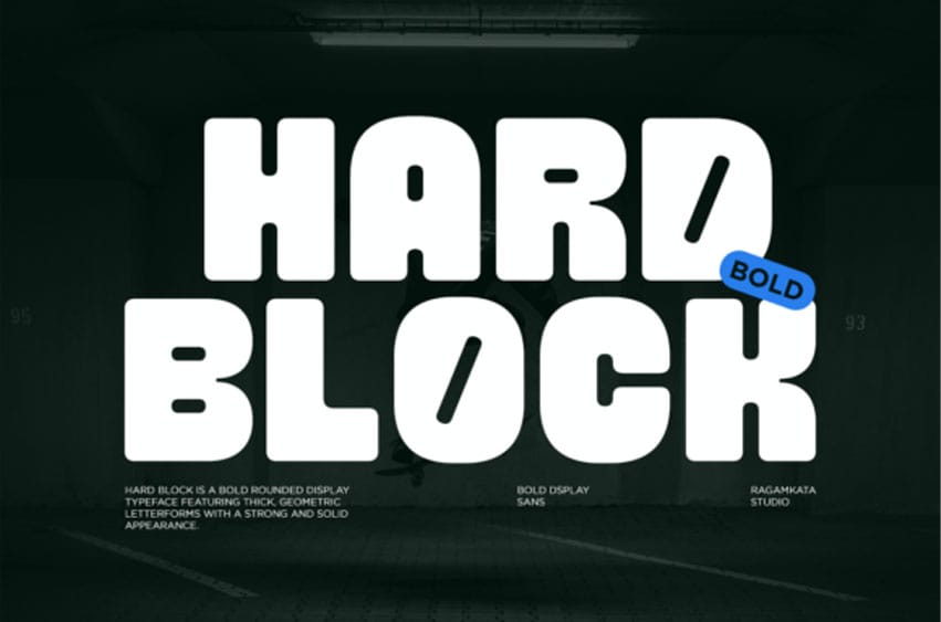 Hard Block Font
