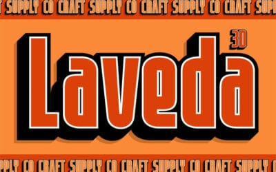 Laveda 3D Font