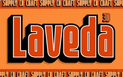 Laveda 3D Font