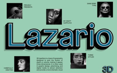 Lazario 3D Font