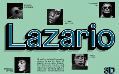 Lazario 3D Font